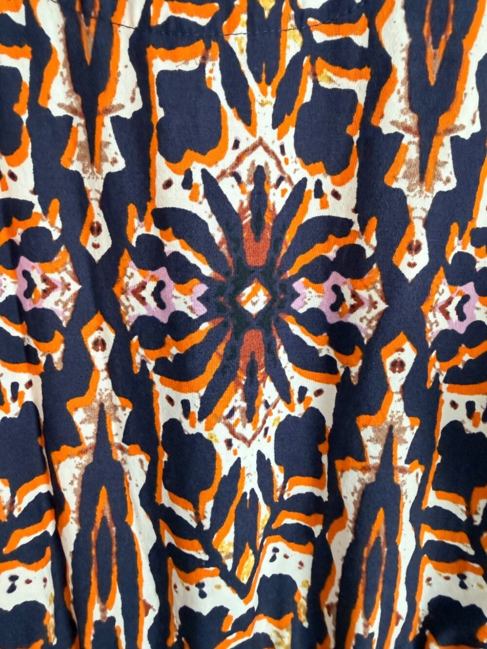 Anthropologie Somerset Maxi Dress Blue and Orange Abstract Pattern Size XL - Picture 4 of 5